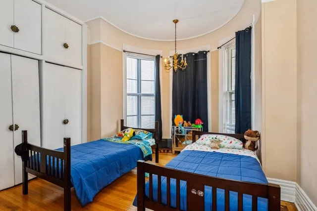 a view of a dining area with furniture