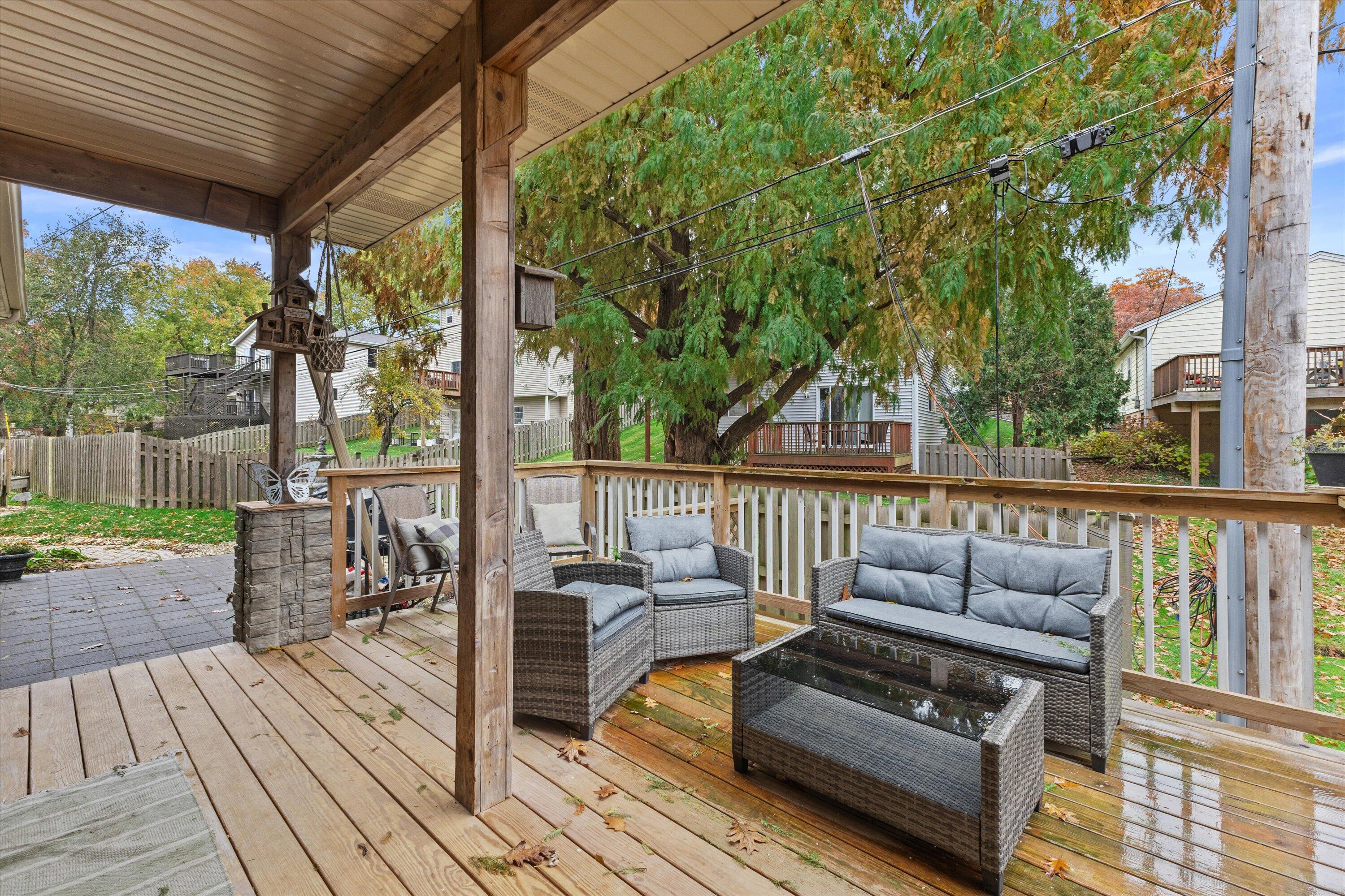 22727 126th Street Salem Lakes, WI 53104 - Photo 28 of 48 Oversized porch for entertaining