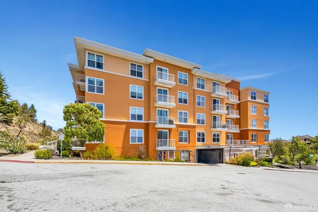 a front view of a building