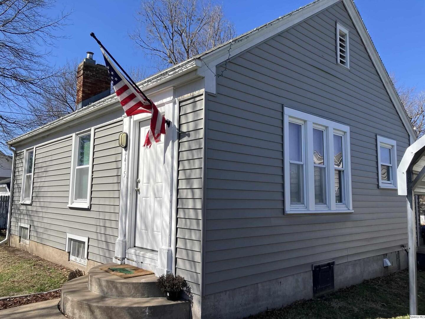a view of front door of house