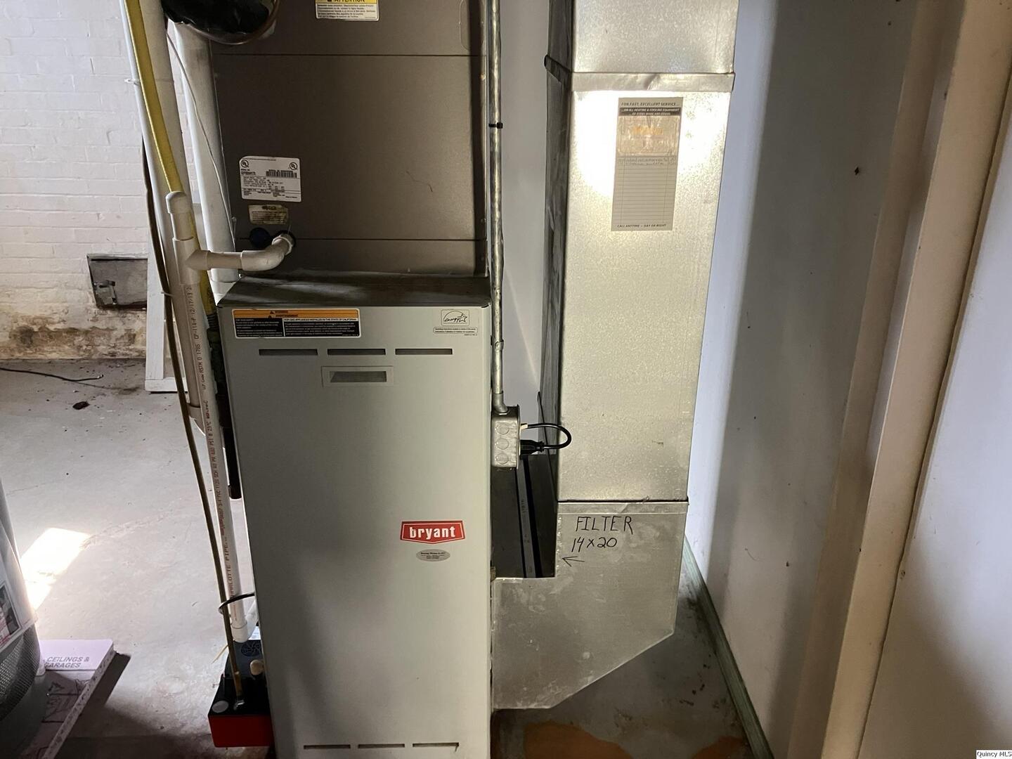 2415 Larch Road Quincy, IL 62301 - Photo 12 of 18 a close view of water heater room