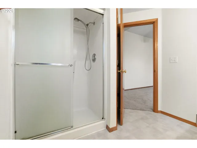 a view of a room with a hallway