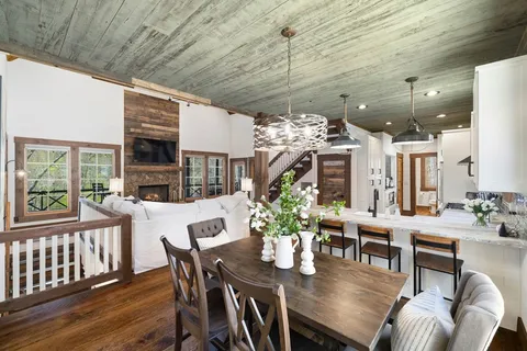 a picture of a couch in a kitchen
