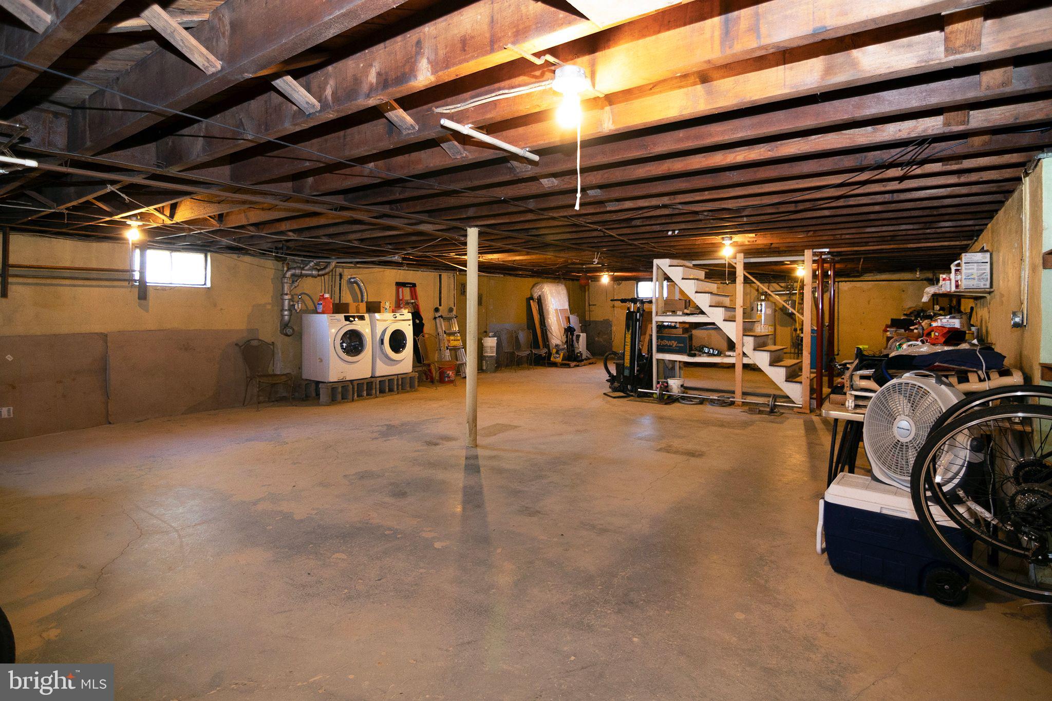 13 Cedarbrook Road Sicklerville, NJ 08081 - Photo 31 of 38 Full Sized unfinished Basement w walk out stairs