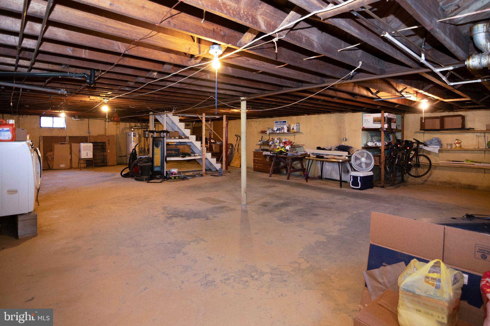 13 Cedarbrook Road Sicklerville, NJ 08081 - Photo 32 of 38 Full Sized unfinished Basement w walk out stairs
