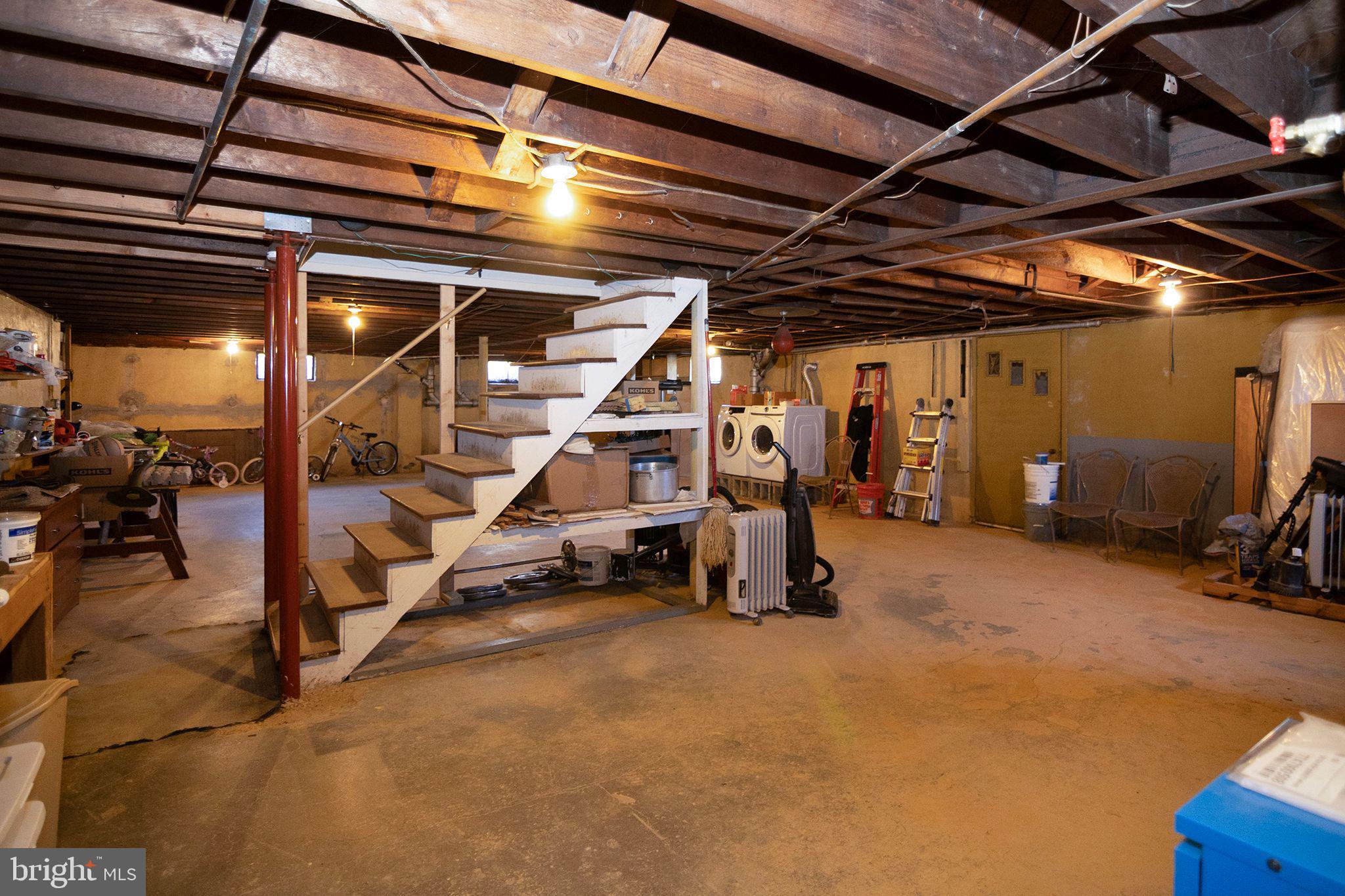 13 Cedarbrook Road Sicklerville, NJ 08081 - Photo 33 of 38 Full Sized unfinished Basement w walk out stairs