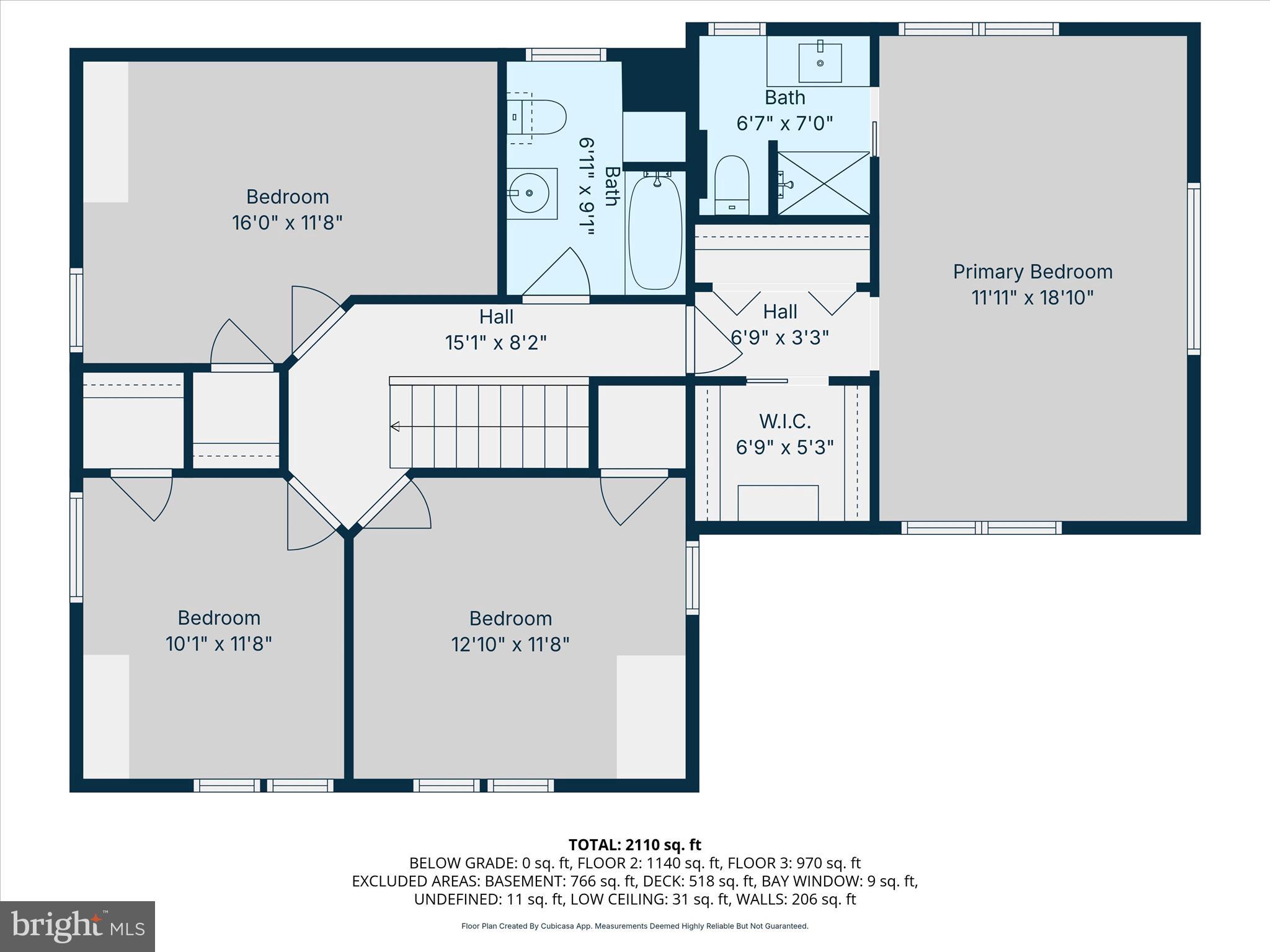 2152 Cleveland Avenue Reading, PA 19609 - Photo 33 of 34 3rd_floor_2152_cleveland_avenue_west_lawn_with_dim