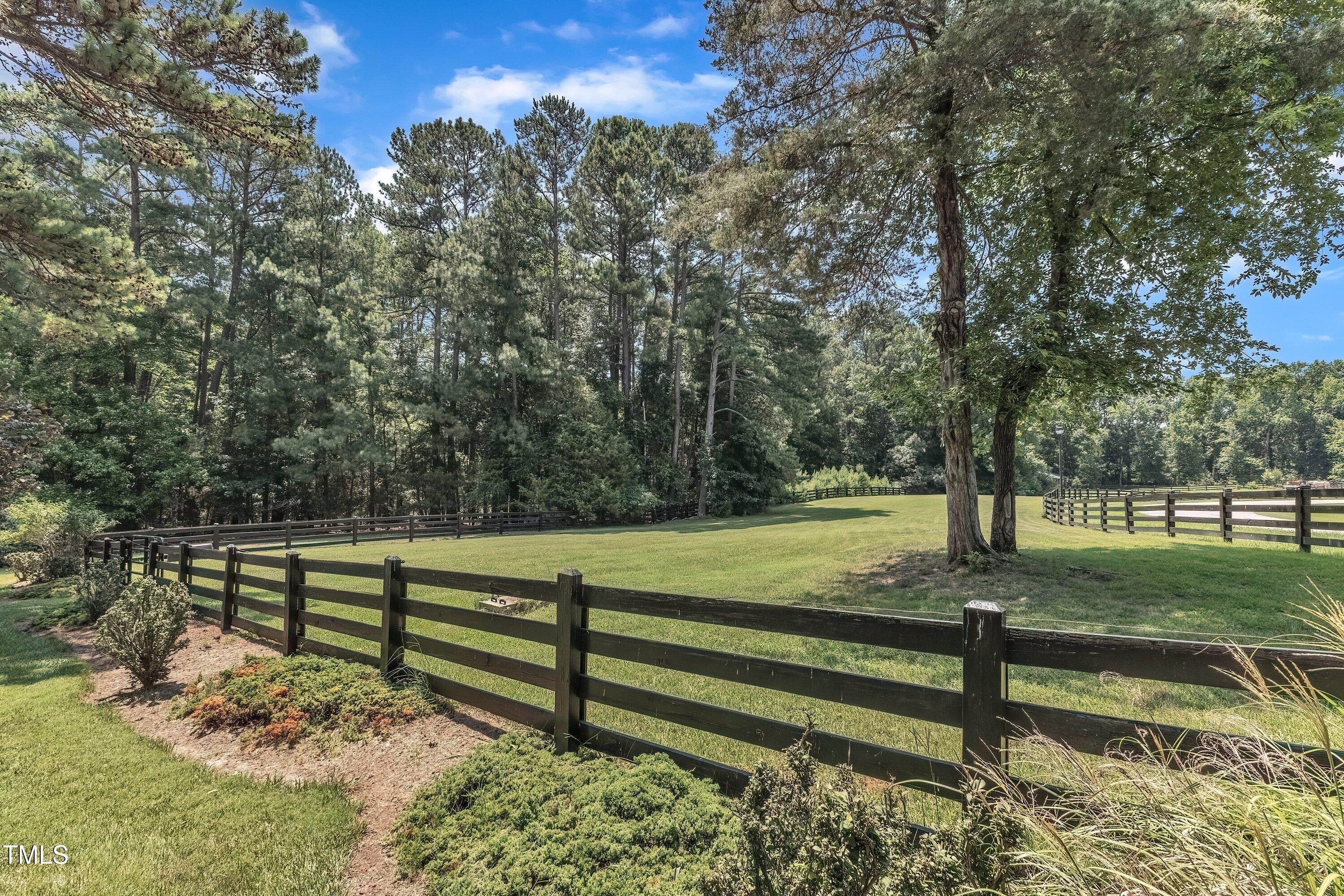 1004 Tobiano Lane Raleigh, NC 27614 - Photo 47 of 48 a view of a yard with wooden fence