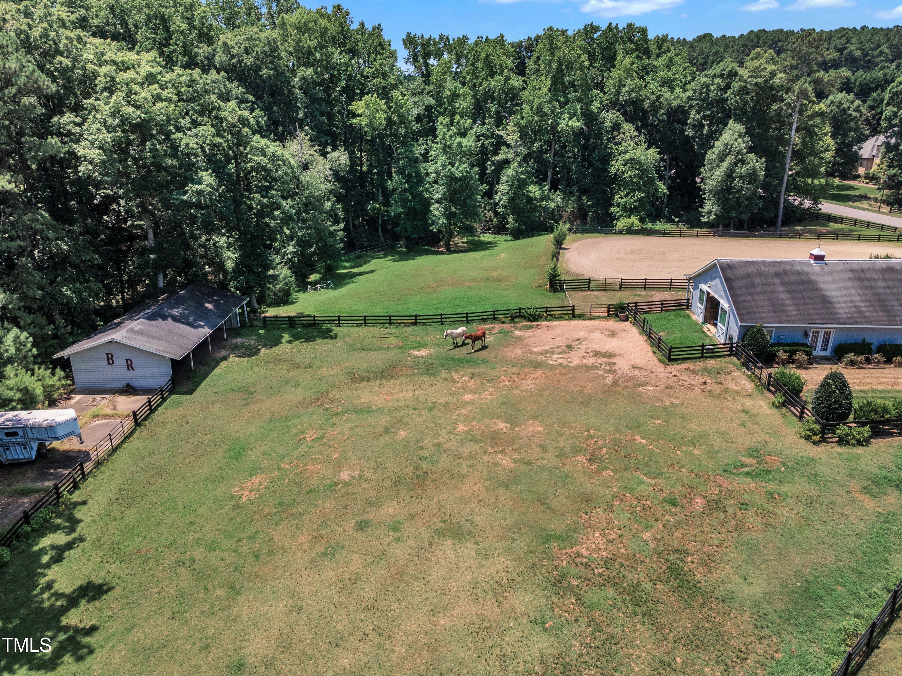 1004 Tobiano Lane Raleigh, NC 27614 - Photo 48 of 48 an aerial view of a house with yard and green space