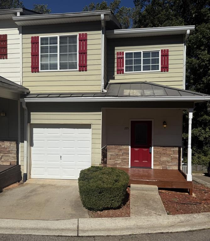 a front view of a house