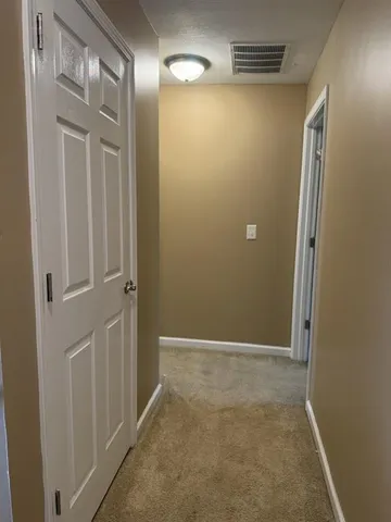 view of a room with door