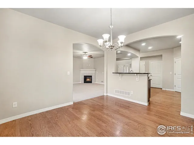 a view of an empty room