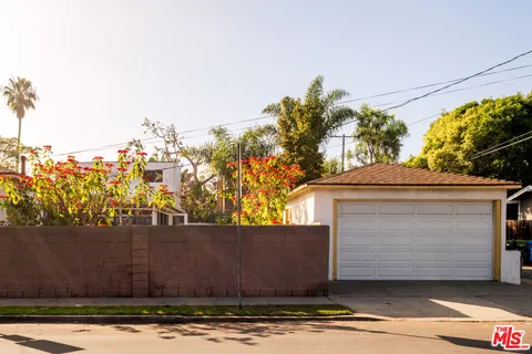 a view of a building with a street