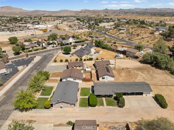 an aerial view of a city
