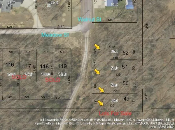 $13,500 | 0 Walnut (lots 49-52) Street, Gerald, MO 63037