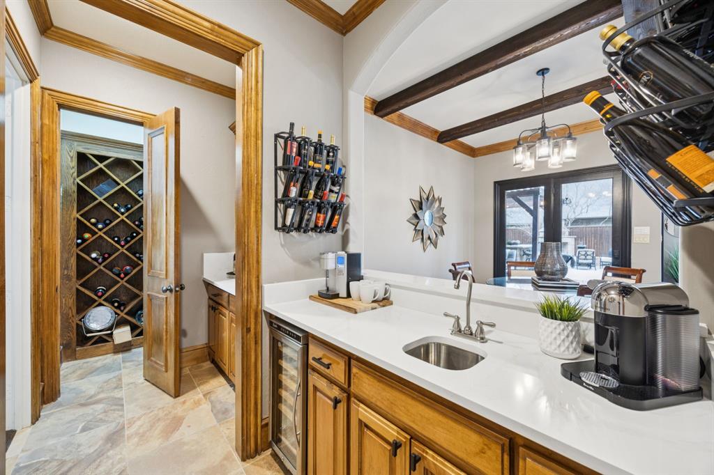 4290 Castle Bank Lane Frisco, TX 75033 - Photo 15 of 40 a bathroom with a sink and a mirror