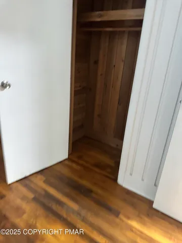 a view of wooden door