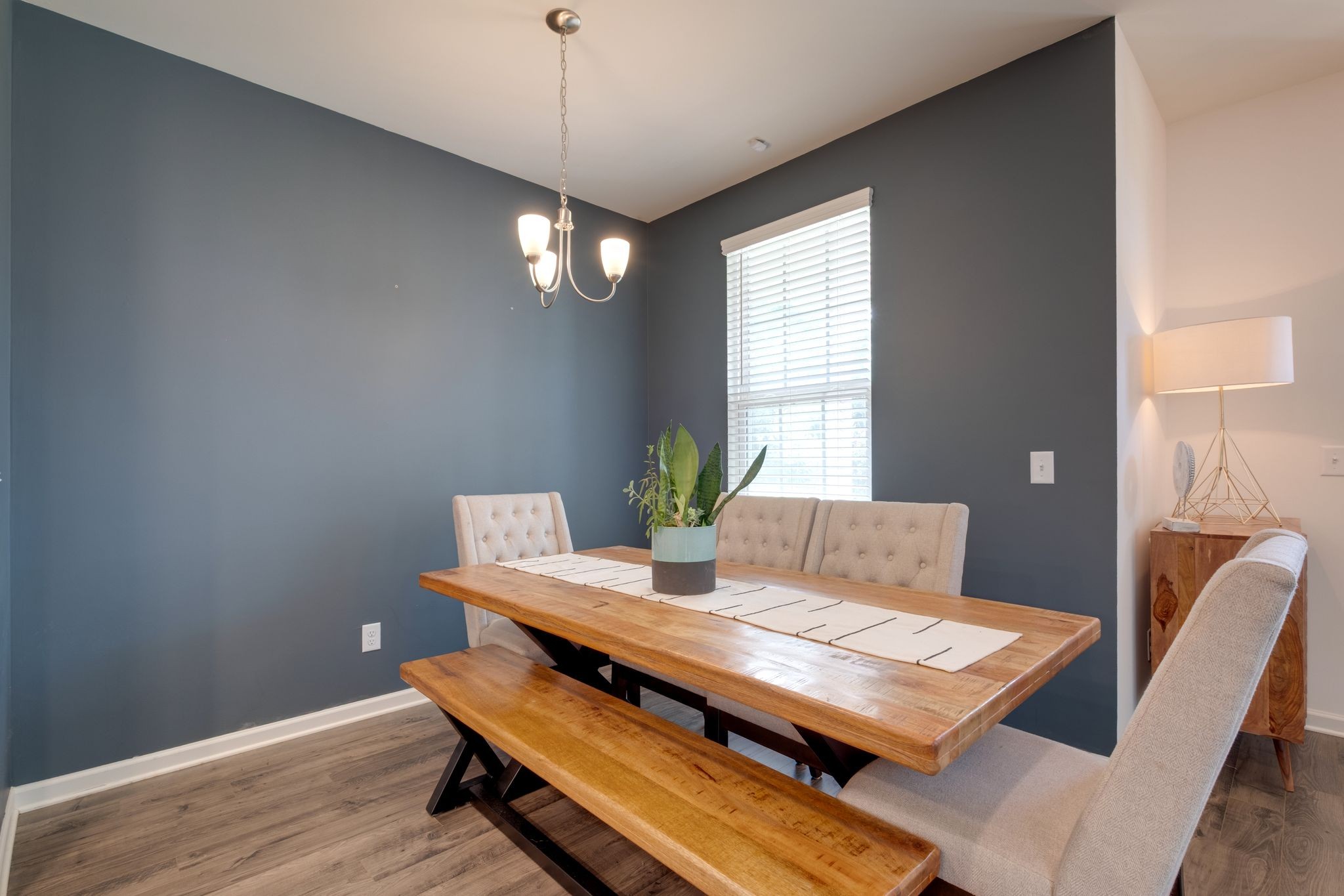 3611 Hoggett Ford Road Hermitage, TN 37076 - Photo 8 of 34 a living room with furniture and a chandelier