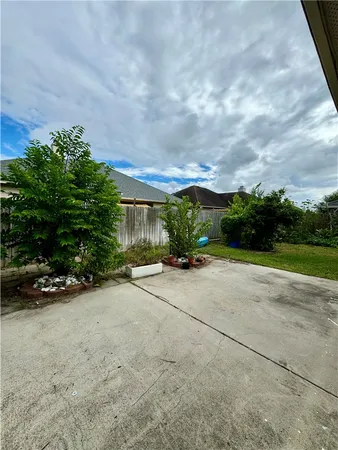 a view of outdoor space and garden
