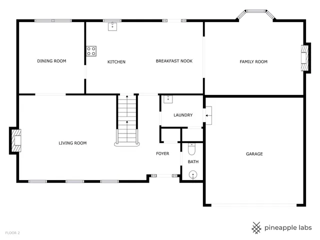 a picture of a floor plan