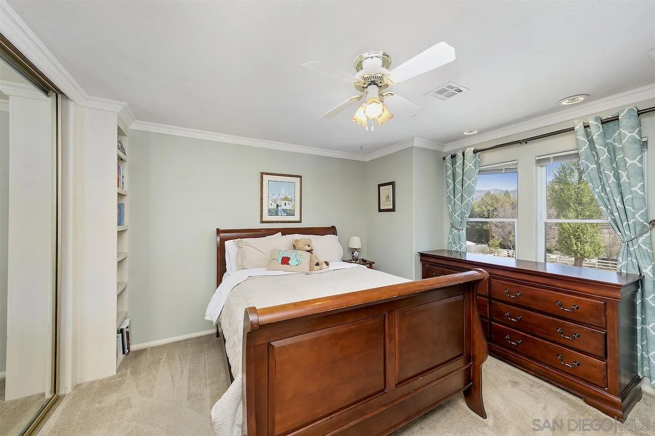 28659 Old Highway 80 Pine Valley, CA 91962 - Photo 29 of 55 a room with a bed and a large window