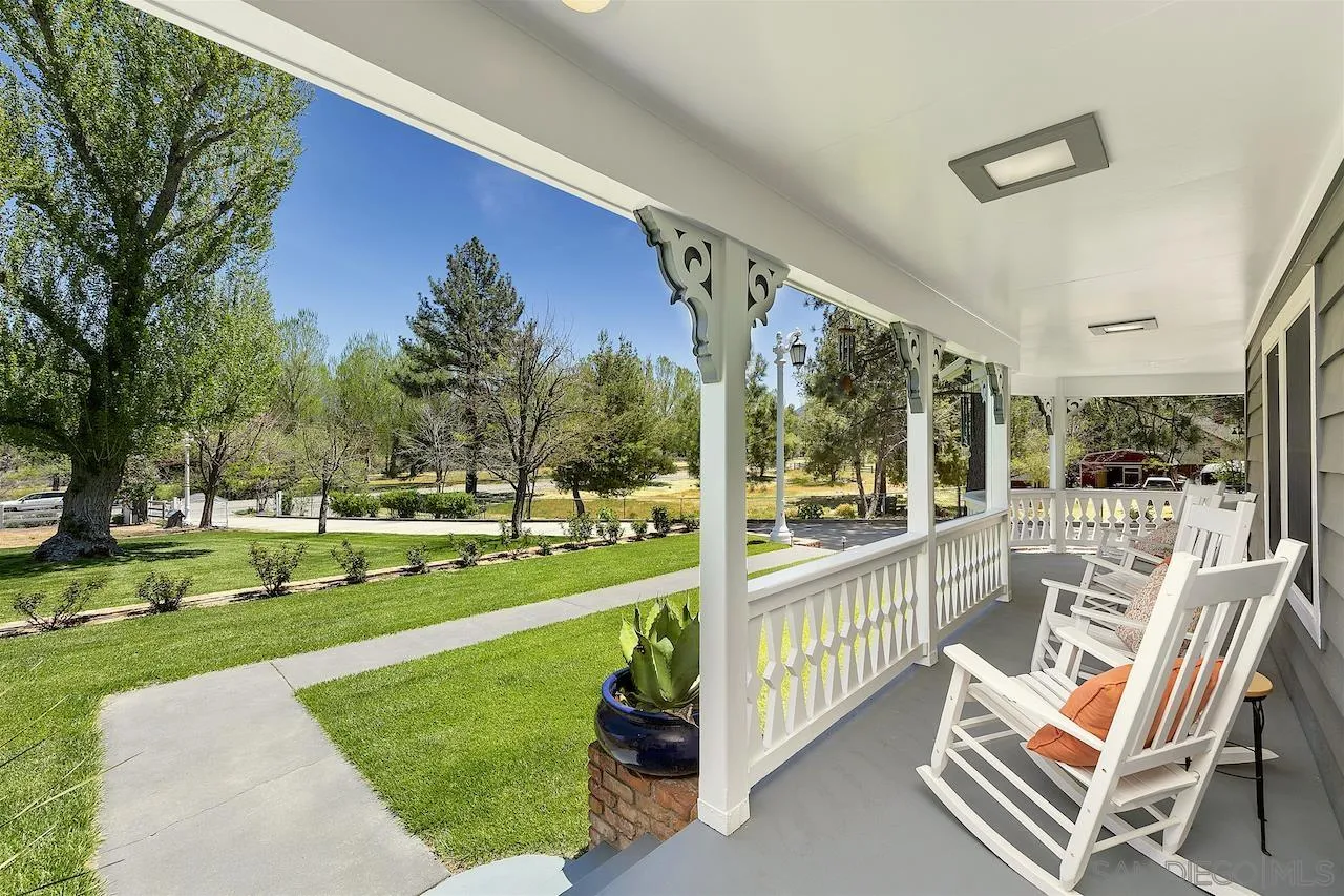28659 Old Highway 80 Pine Valley, CA 91962 - Photo 4 of 55 a view of a porch with furniture and garden