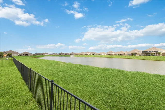 a view of lake from balcony