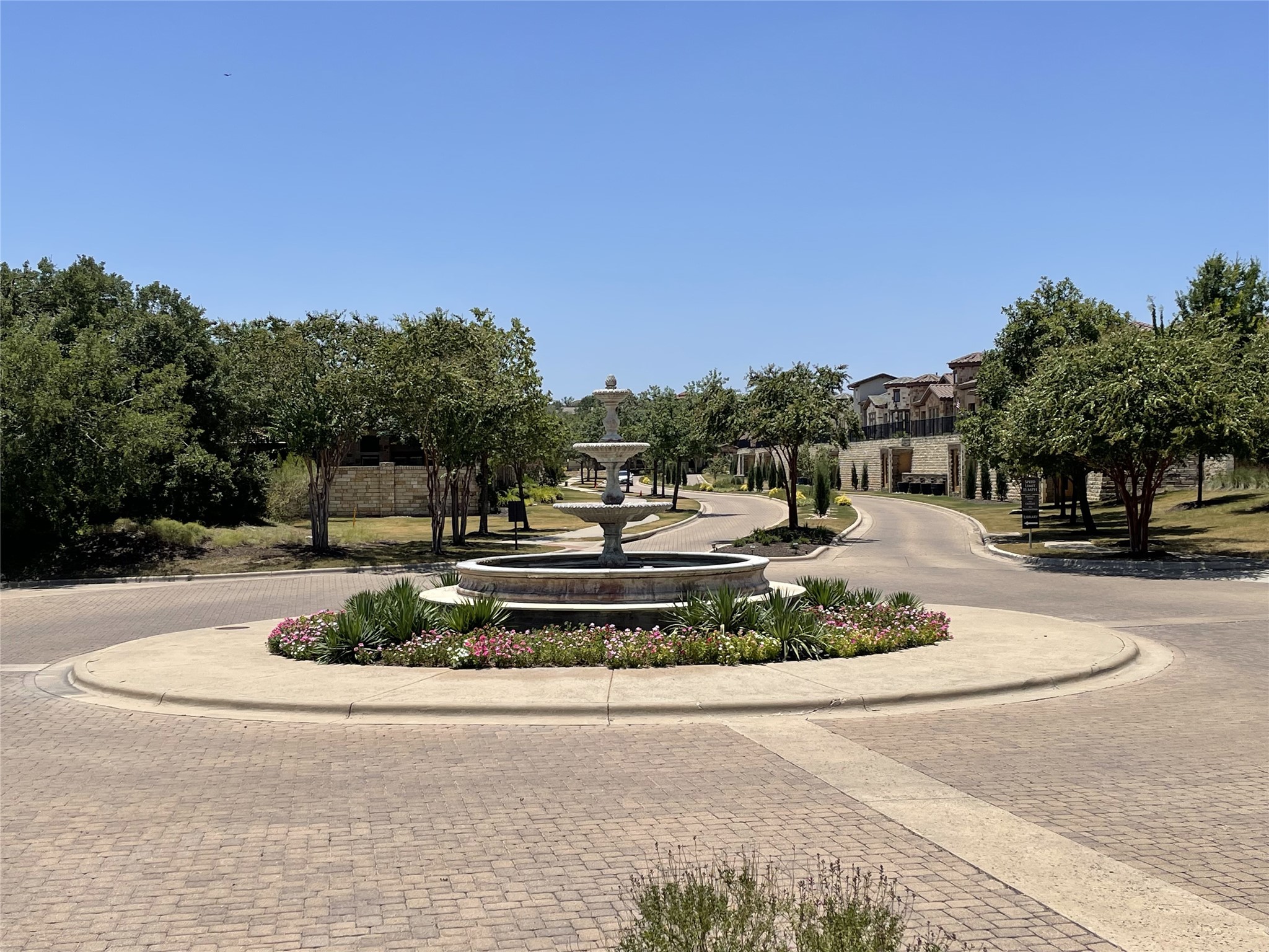 104-2 Rivalto Circle, Unit 1 Lakeway, TX 78734 - Photo 19 of 27 Community entry fountain