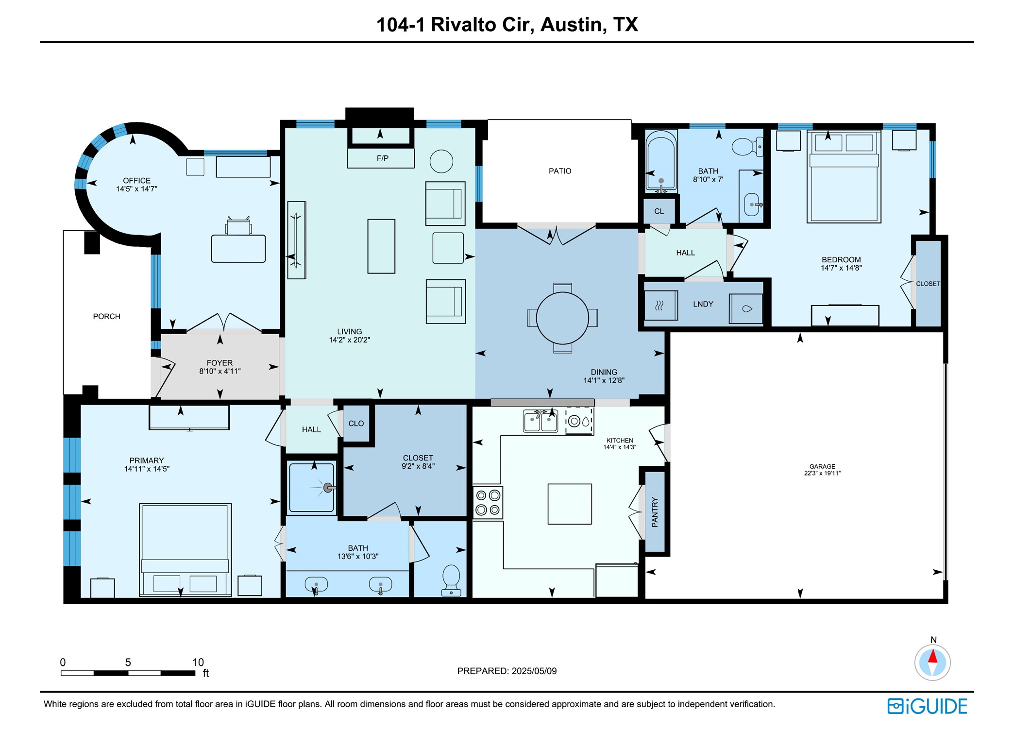 104-2 Rivalto Circle, Unit 1 Lakeway, TX 78734 - Photo 27 of 27 Property floor plan
