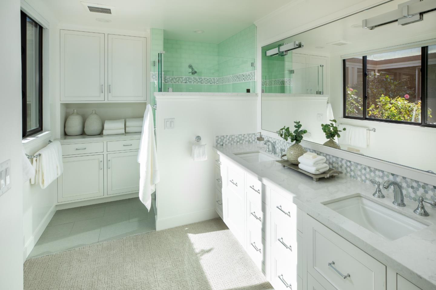 71 Bay Tree Lane Los Altos, CA 94022 - Photo 14 of 32 a bathroom with a double vanity sink mirror and double