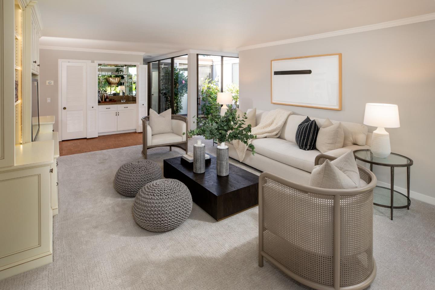 71 Bay Tree Lane Los Altos, CA 94022 - Photo 8 of 32 a living room with furniture and a large window