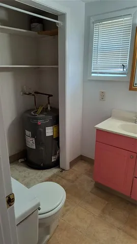 a room with a sink