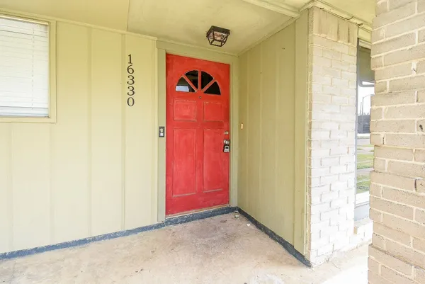 a view of front door