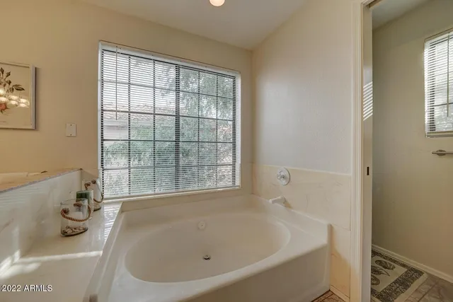 a balcony with furniture and a potted plant