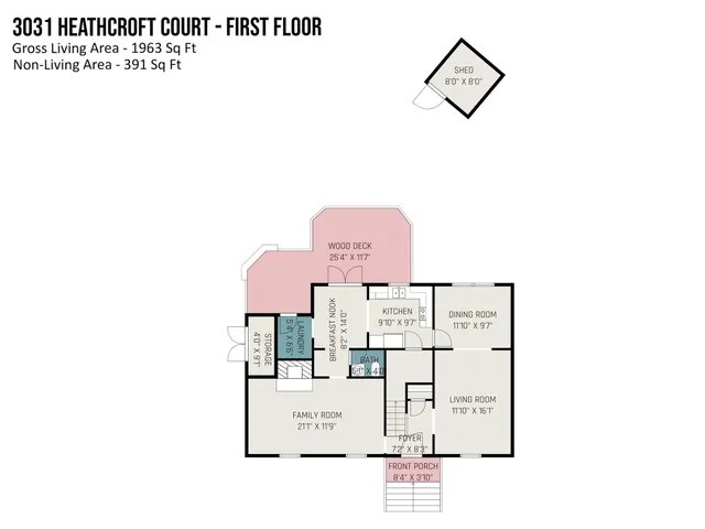 $355,000 | 3031 Heathcroft Court, Charlotte, NC 28269