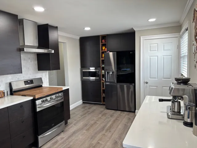 wooden floor in a gallery