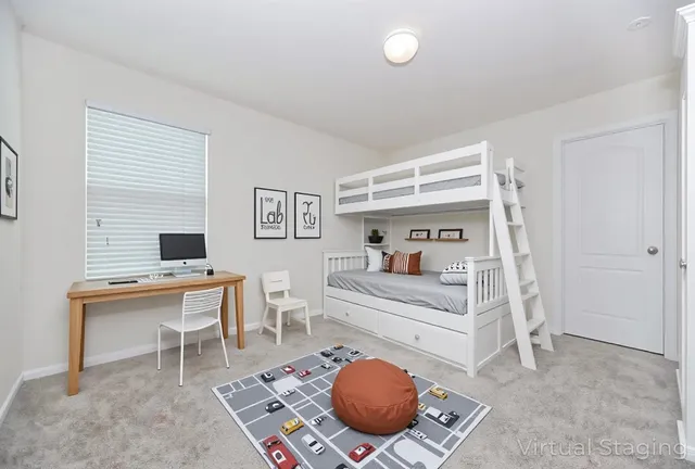 a workspace with furniture