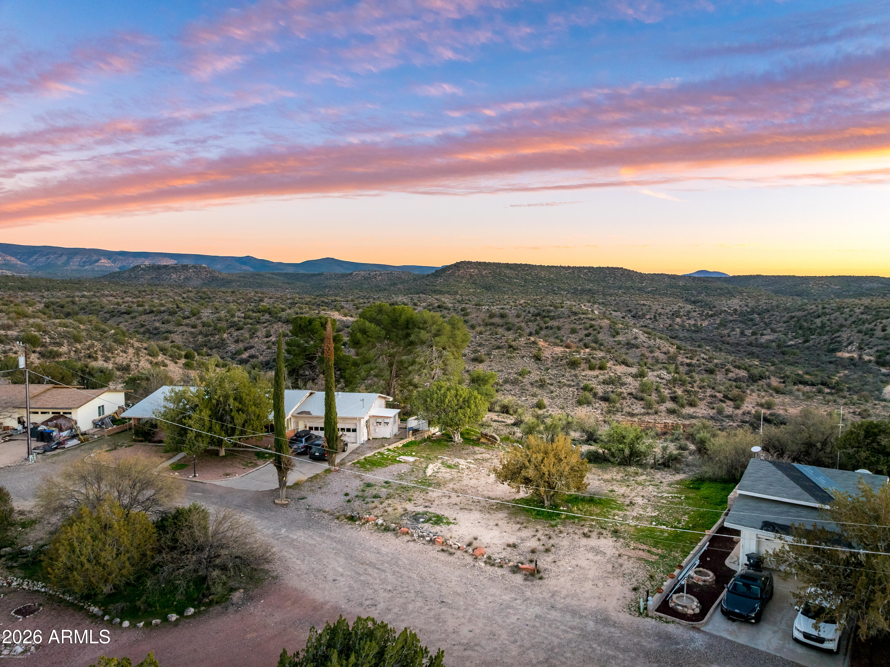 4015 North Pine Drive, Unit 270 Rimrock, AZ 86335 - Photo 3 of 24 a view of a town with mountains in the background