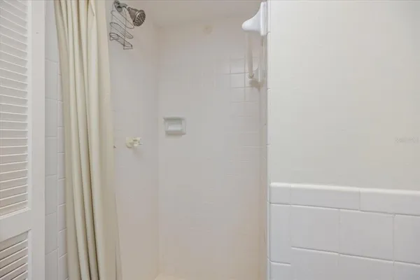a close up of a shower