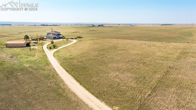 11125 Eureka Road Calhan, CO 80808 - Photo 4 of 44 Aerial view with a rural view