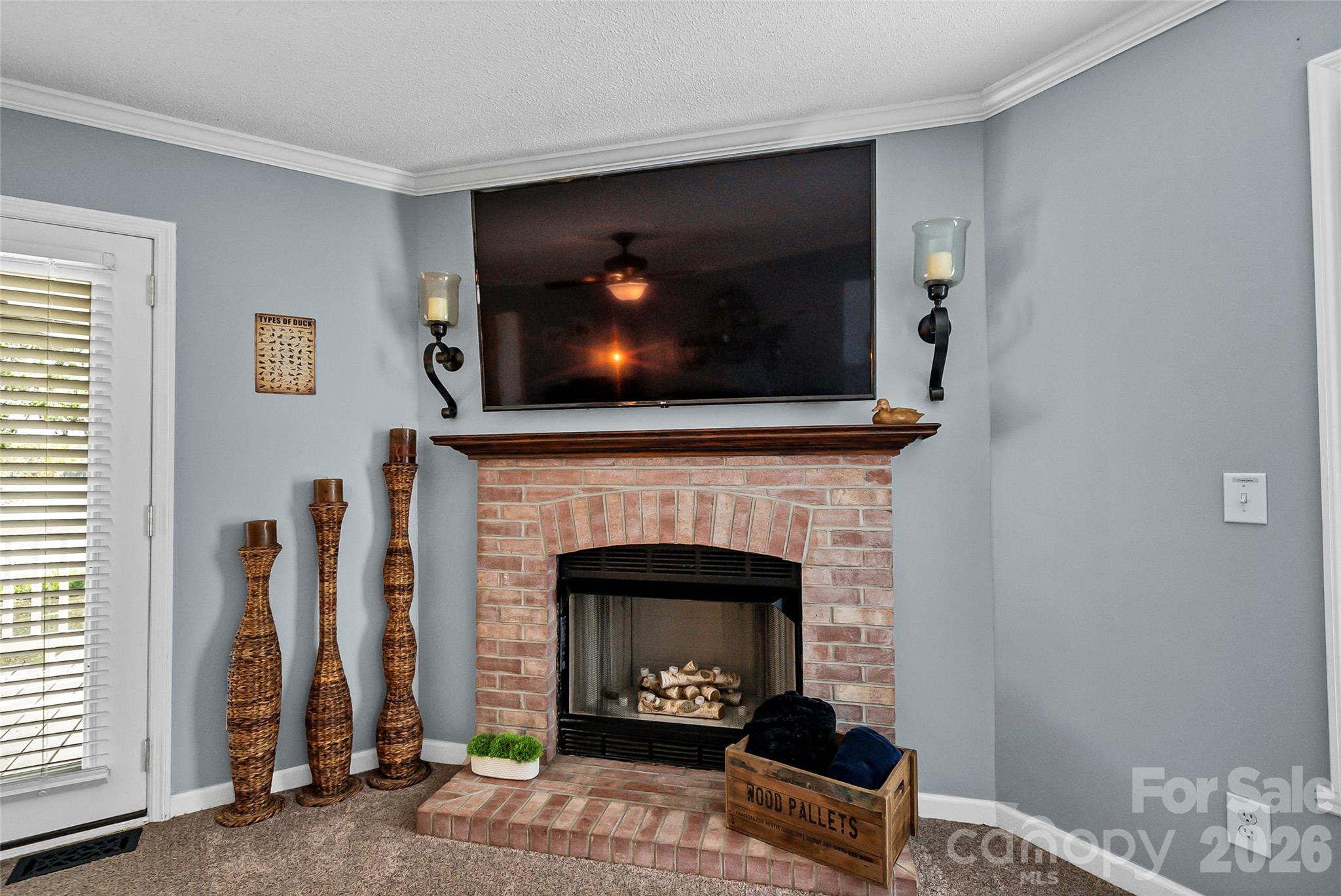 1273 State Rd S-20-317 Winnsboro, SC 29180 - Photo 30 of 48 a living room with furniture and a fireplace