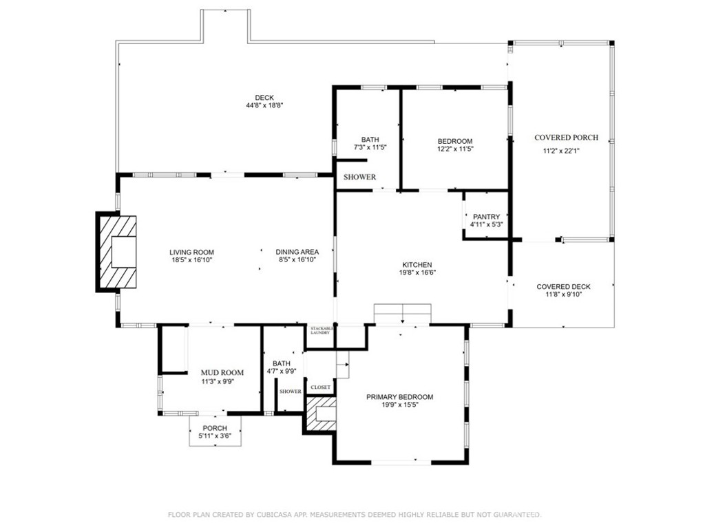 5963 Schilling Road Coulterville, CA 95311 - Photo 71 of 75 CUBICASA FLOOR PLAN; RELIABLE BUT NOT GUARANTEED