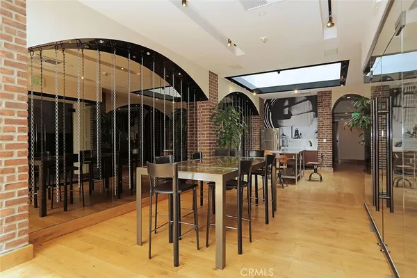 a view of dining area with chairs