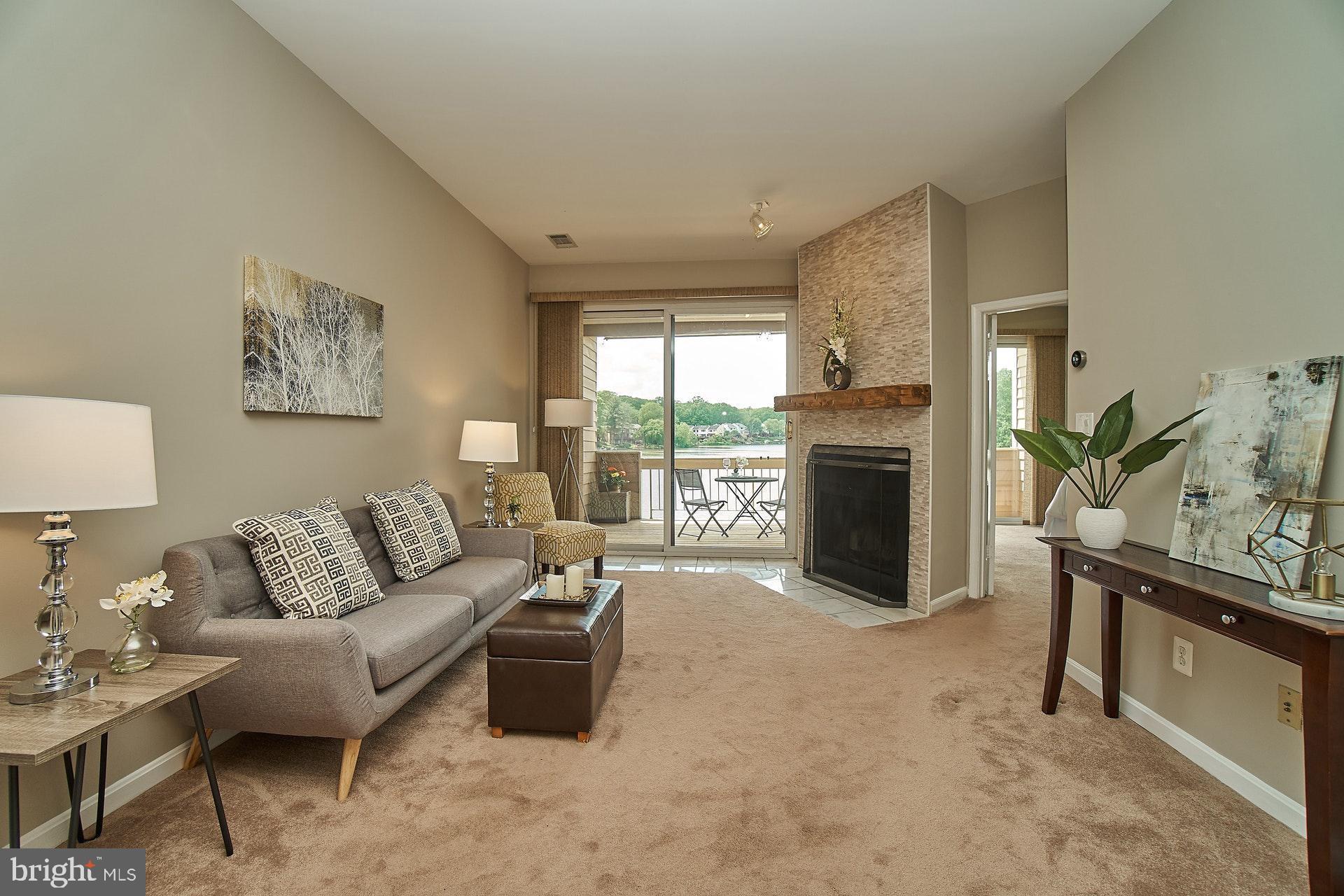 11180 Harbor Court Reston, VA 20191 - Photo 4 of 22 Living Room with View to Lake