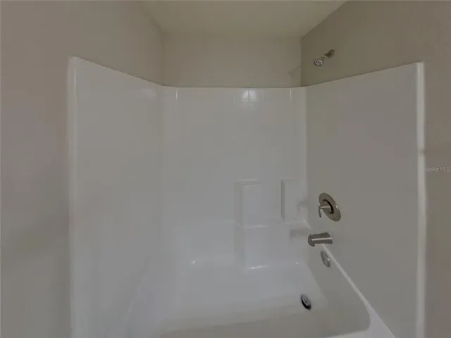 a close up of a bathtub