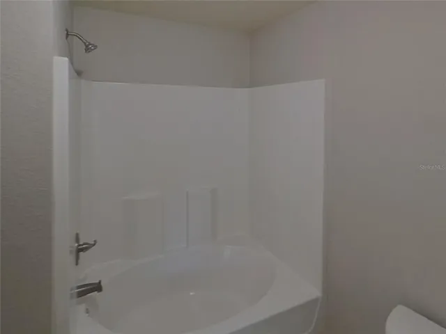 a close up of a bathtub