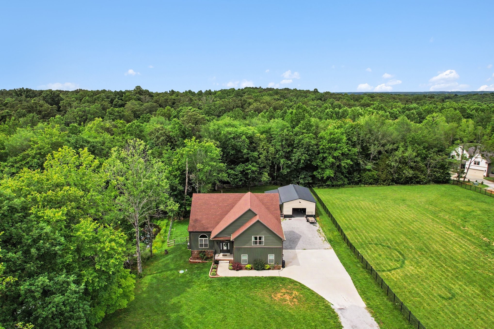 1415 Southside Road Southside, TN 37171 - Photo 35 of 35 an aerial view of residential houses with outdoor space and trees