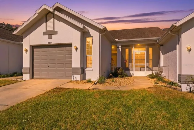 a view of a house with a patio