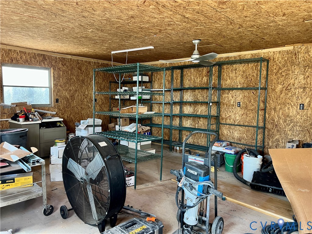 2049 Riddle Road Blackstone, VA 23824 - Photo 35 of 44 Storage with a ceiling fan