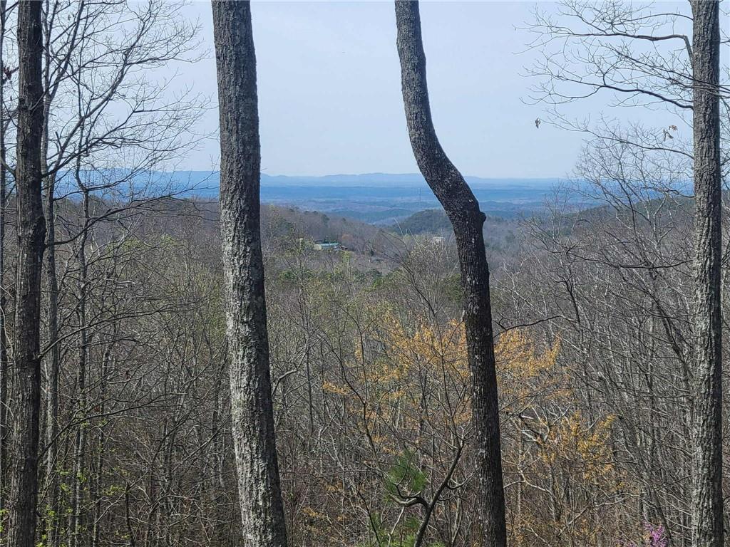 a view of a glass door
